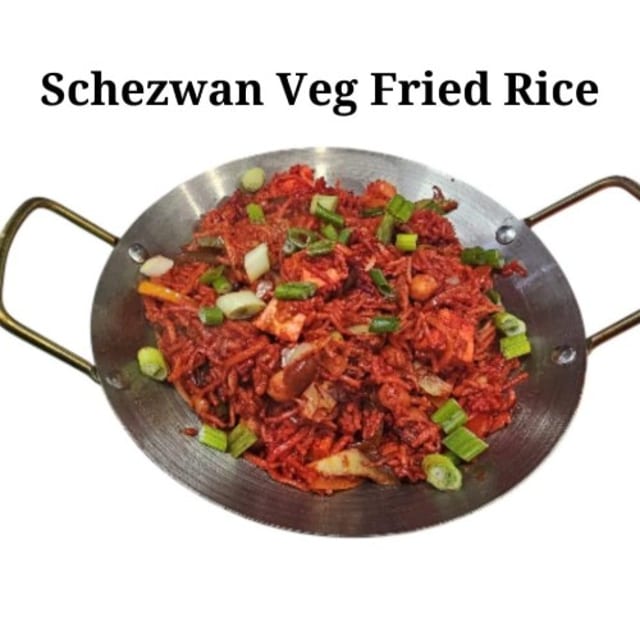 Schezwan Veg Fried Rice.